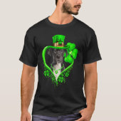 Great Dane Dog St Patricks Day Lover Irish Shamroc Tシャツ (正面)