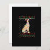 Great Dane Dog Ugly Sweater Christmas Puppy Dog Lo 招待状 (正面/裏面)