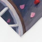 Great Dane Dog Valentine's Day フリースブランケット (角)