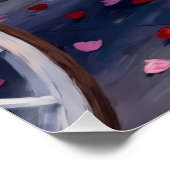 Great Dane Dog Valentine's Day ポスター (コーナー)