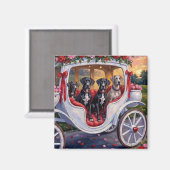 Great Dane Dog Valentine's Day マグネット (正面/裏面)