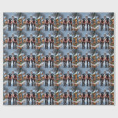 Great Dane Dogs Christmas Snow Holiday ラッピングペーパー (フラット)