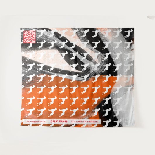 Great Dane easy タペストリー (正面(横))