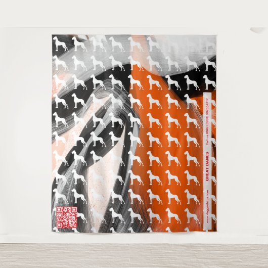 Great Dane easy  タペストリー (正面)