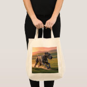 Great Dane Elegant Grocery Tote Bag トートバッグ (正面(商品))