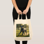 Great Dane Elegant Grocery Tote Bag トートバッグ (正面(商品))