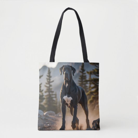 Great Dane Elegant Shoulder Tote Bag トートバッグ (正面)