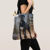 Great Dane Elegant Shoulder Tote Bag トートバッグ (クローズアップ)