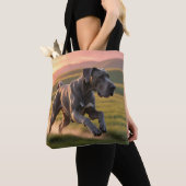 Great Dane Elegant Shoulder Tote Bag トートバッグ (クローズアップ)