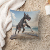 Great Dane Elegant Throw Pillow クッション (ブランケット)