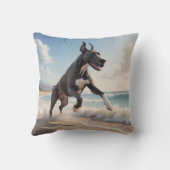 Great Dane Elegant Throw Pillow クッション (裏面)
