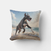 Great Dane Elegant Throw Pillow クッション (正面)