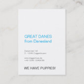 Great Dane ID series  名刺 (裏面)