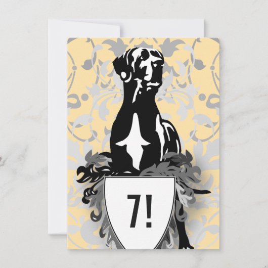 Great Dane Invitation 招待状 (正面)