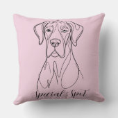 Great Dane Linedrawing  クッション (裏面)