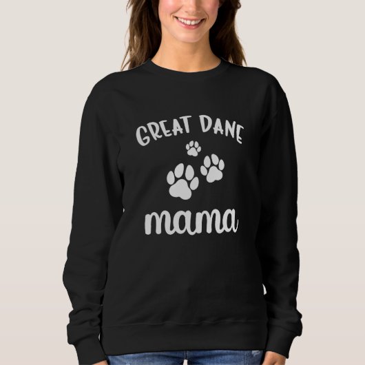 Great Dane Mama Cute Dog スウェットシャツ (正面)