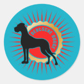 Great Dane mate  ラウンドシール (正面)