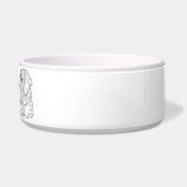 Great Dane Minimalist Line Art personalized bowl ボウル (右)