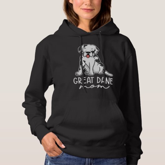 Great Dane Mom Great Dane Mothers Day パーカ (正面)