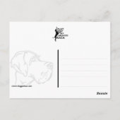 great dane or horse ポストカード (裏面)