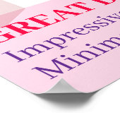 Great Dane Poster Scare them with kindness ポスター (角)