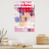 Great Dane Poster Scare them with kindness ポスター (キッチン)
