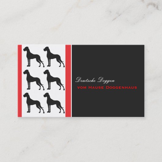 Great Dane Professional good to read Business Card 名刺 (正面)