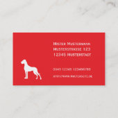 Great Dane Professional good to read Business Card 名刺 (裏面)