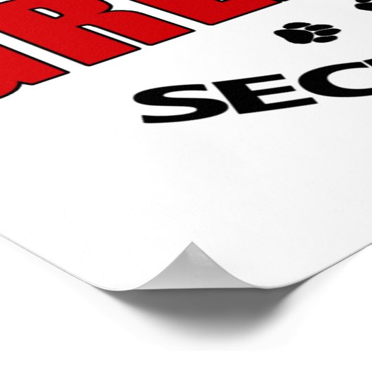 Great Dane Securityポスター ポスター (角)