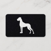 Great Dane silhouette 名刺 (正面)