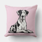 Great Dane Spot  クッション (正面)