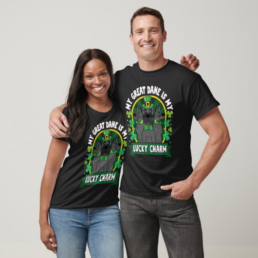 Great Dane St Patricks Lucky Charm Mom Dad Tシャツ (ユニセックス)