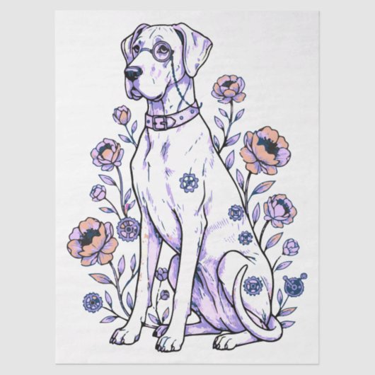 Great Dane steampunk  薄葉紙 (正面)