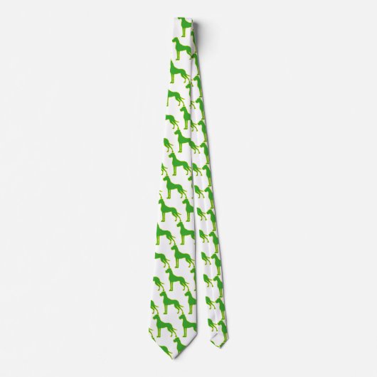 Great Dane Tie Green green/green ネクタイ (正面)