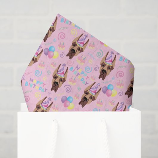 Great Dane Tissue Paper in Pink 薄葉紙 (ギフトバッグ)