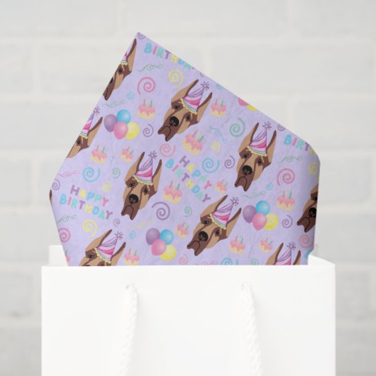 Great Dane Tissue Paper in Purple 薄葉紙 (ギフトバッグ)