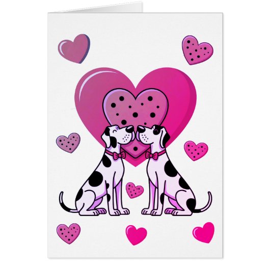 Great Dane Valentinstagkarte  (正面)