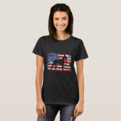 Great Dane Vintage American Flag  Tシャツ (正面フル)