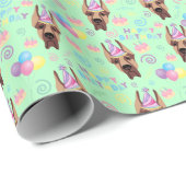 Great Dane Wrapping Paper in Green ラッピングペーパー (ロールコーナー)