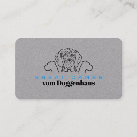Great Danes Business Cards 名刺 (正面)