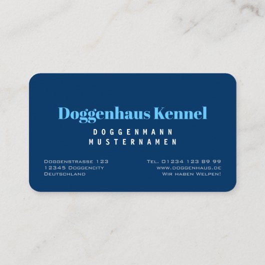 Great Danes Business Cards 名刺 (裏面)