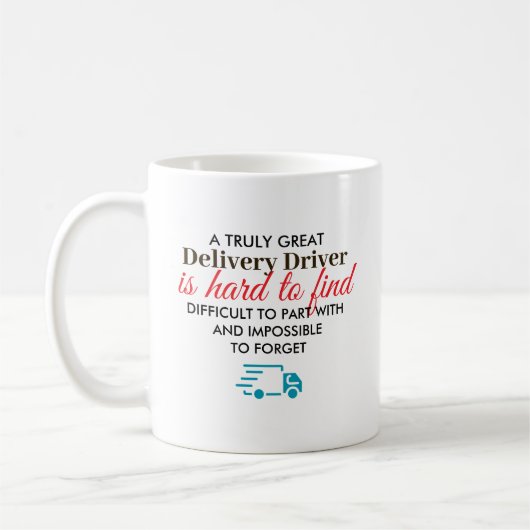 Great Delivery Driver Personalized Name Gift コーヒーマグカップ (左)