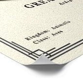 Great Egret Zoology Series ポスター (角)