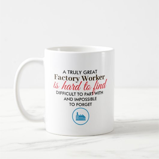 Great Factory Worker Personalized Name Gift コーヒーマグカップ (左)