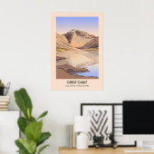 Great Gable Mountain Lake District Travel Poster ポスター (ホームオフィス)