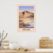 Great Gable Mountain Lake District Travel Poster ポスター (キッチン)