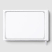 Great Gatsby Art Deco Silver Wedding Guest Book ゲストブック (裏面)