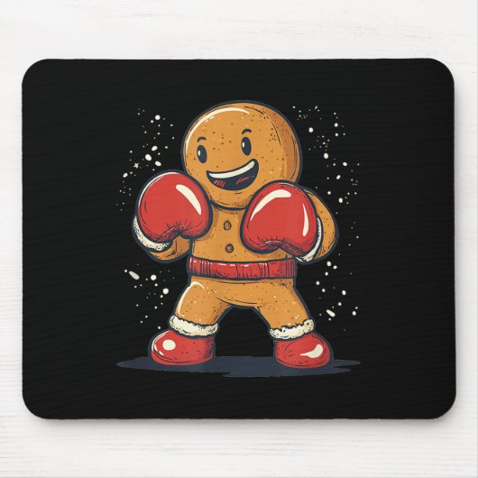 Great Gingerbread Man With Boxing Gloves Outfit  マウスパッド (正面)
