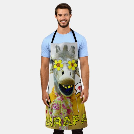 Great Giraffe Apron! エプロン (着用した状態)