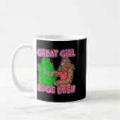 Great Girl Huge Bush Funny Design  コーヒーマグカップ (左)